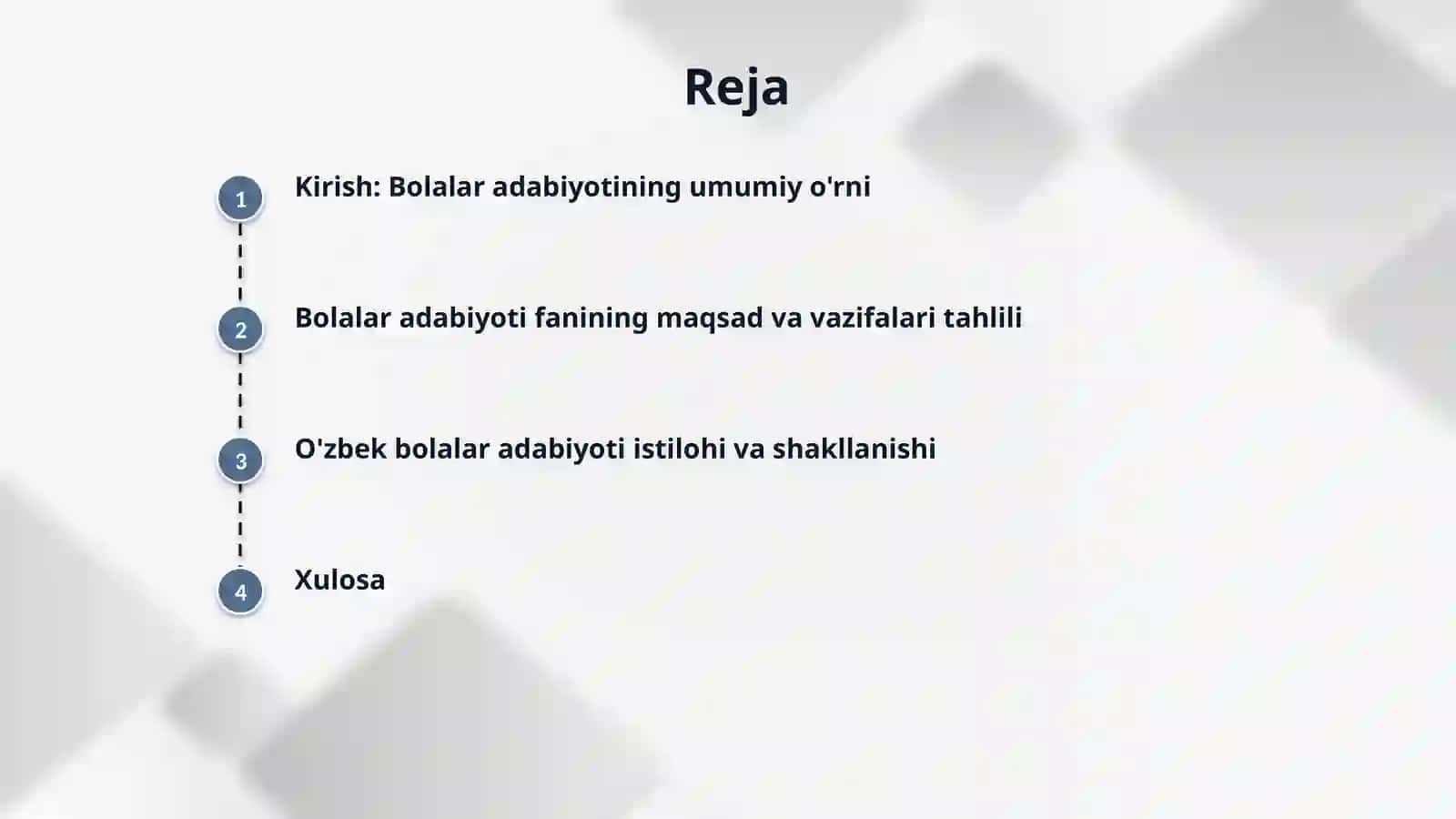 Adabiyot (bolalar adabiyoti) fanining maqsad va vazifalari. Ozbek bolalar adabiyoti istilohi va uning paydo bolishi. 2