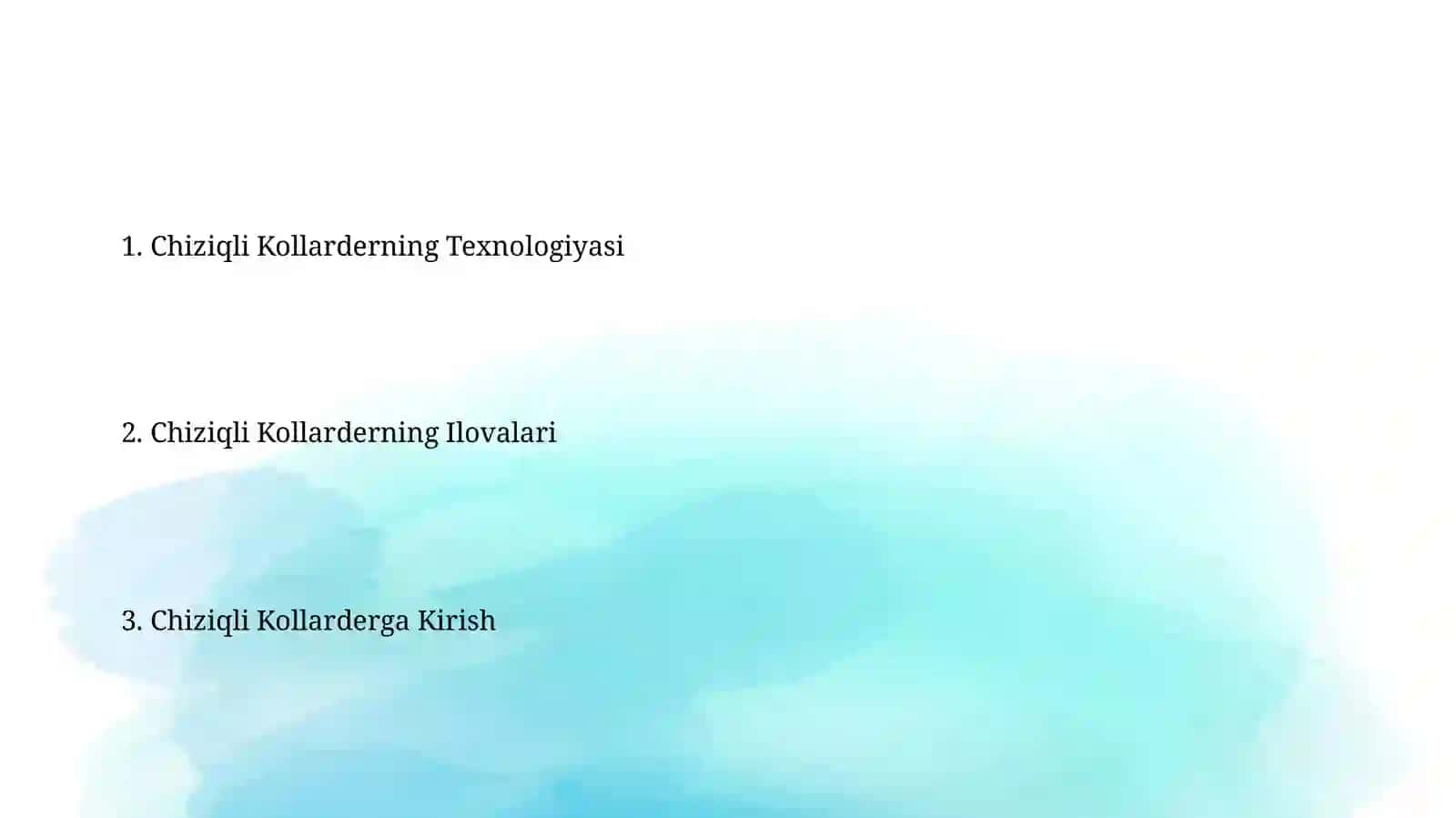 Chiziqli kollayderlar 2
