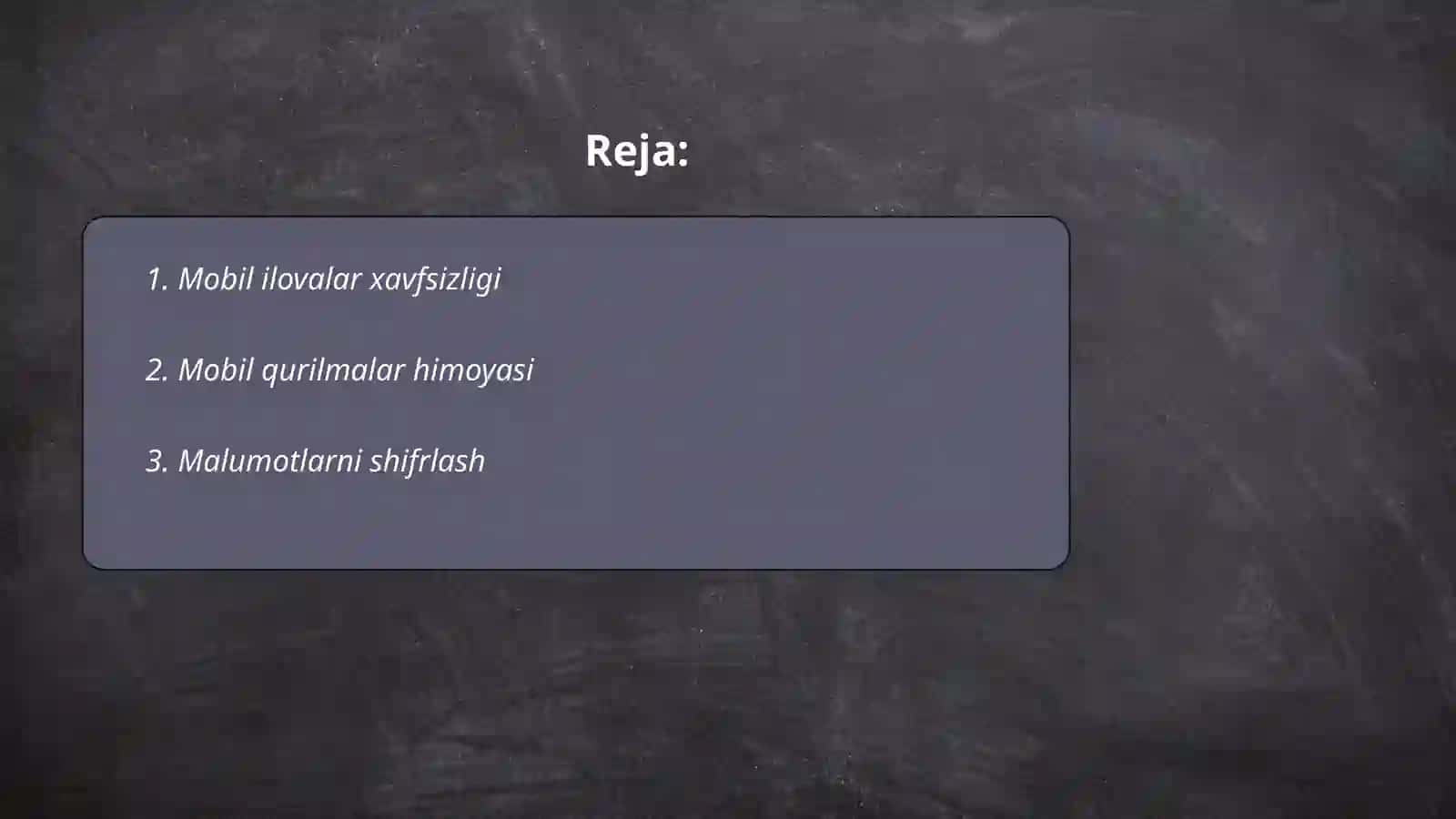 Mobil ilovalar xavfsizligi 2
