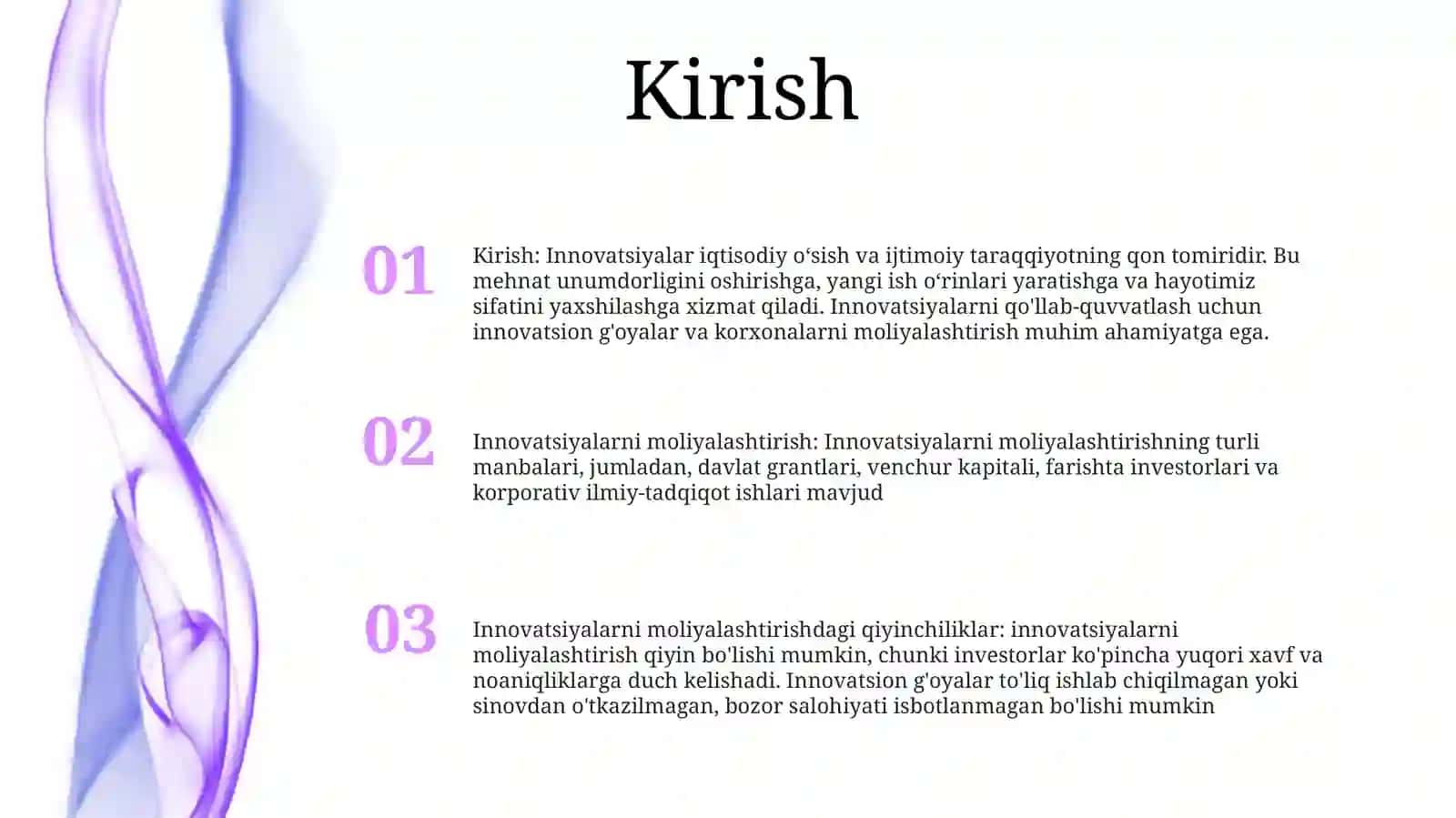 Innovatsiyalarni Moliyalashtirish 2