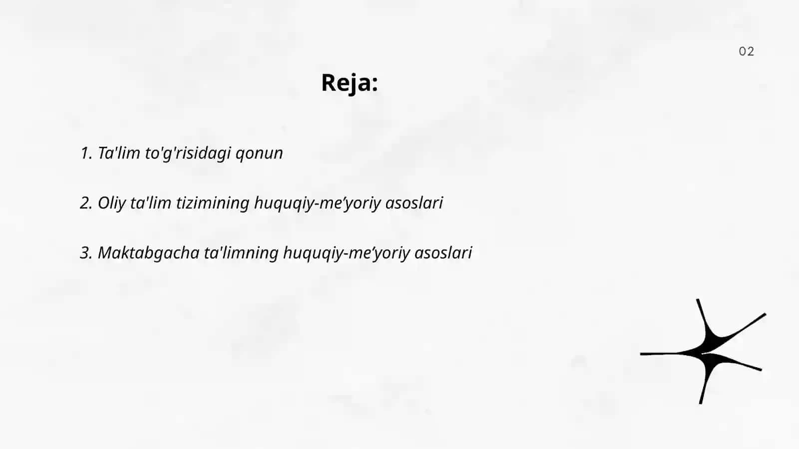 Ta'lim to'g'risidagi qonun 2