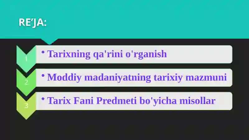 Tarix fani predmeti 2
