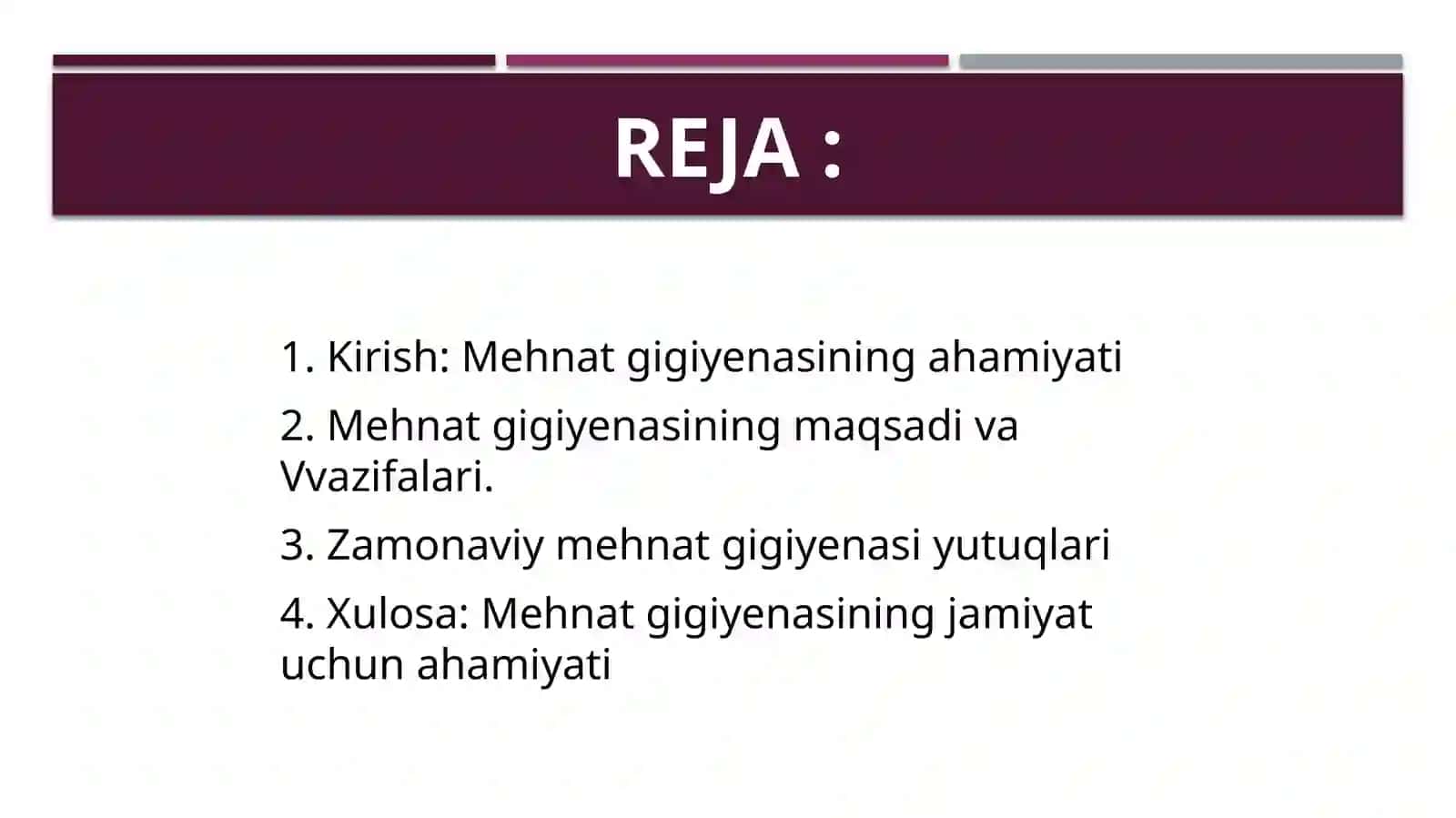 Mehnat gigiyenasi haqida 2