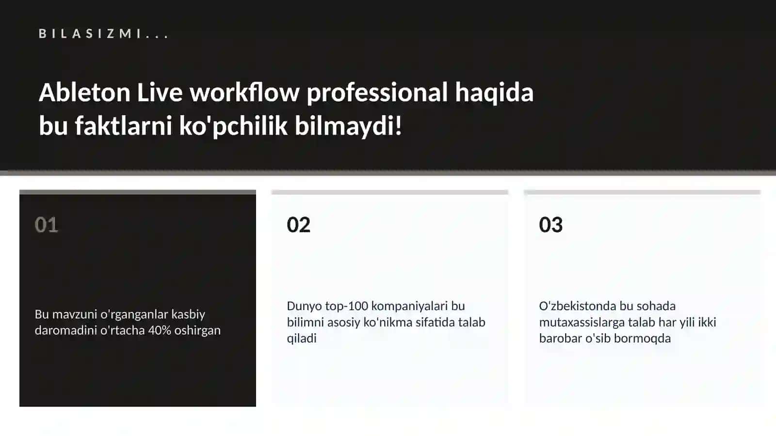 MUSIQA VA AUDIO TEXNOLOGIYALAR 2