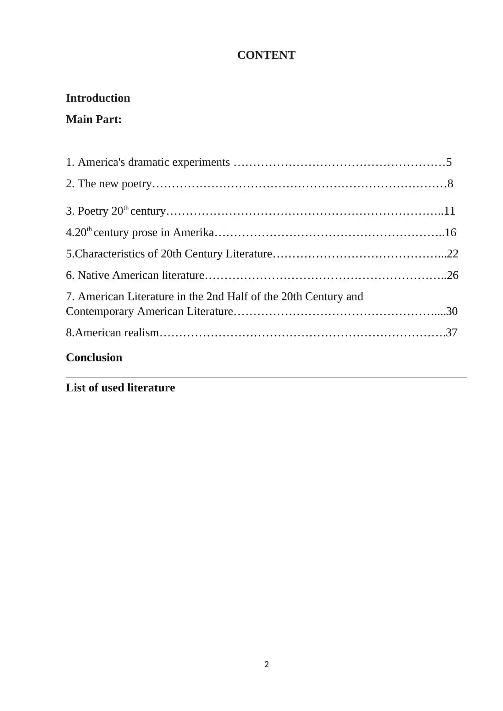American Literature of the 20th Century 2