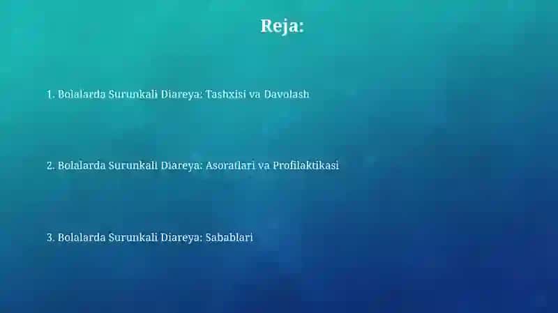 Bolalarda surunkali diareyalar 2