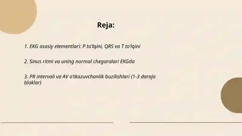 EKG norma va patologiyada 2