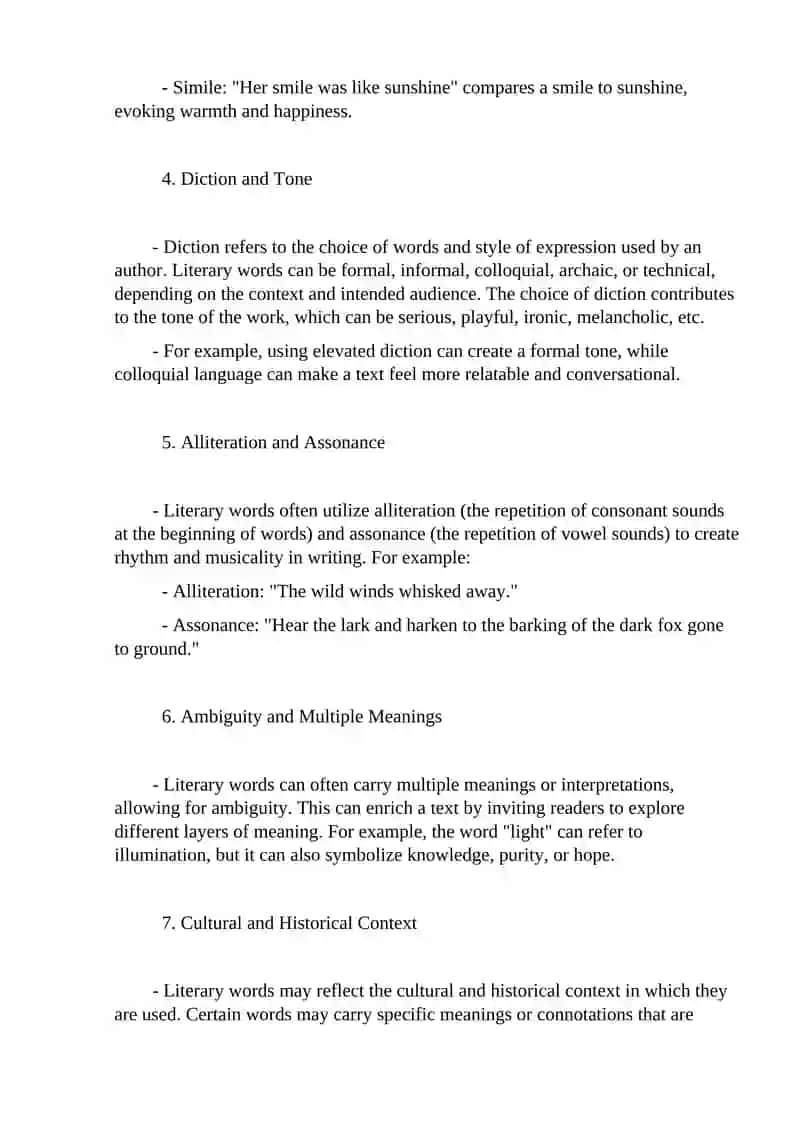 Literary words and their peculiarities 2