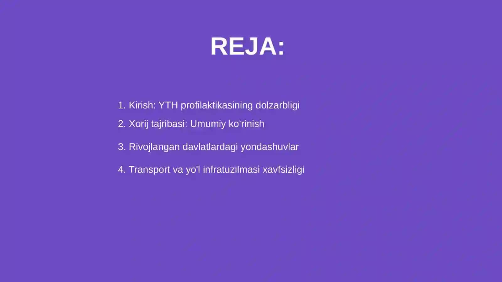 Xorijiy mamlakatlarda yõl--transport xodisalari profilaktikasi 2