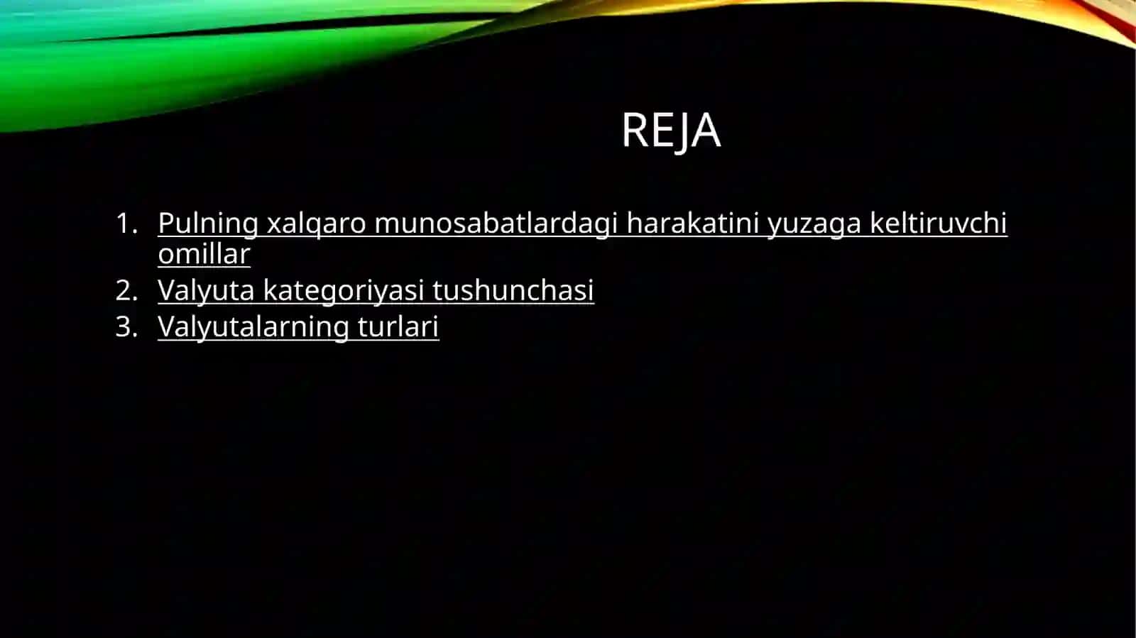 Pulning xalqaro munosabatlardagi harakati 2