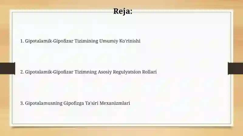 Gipotalamik-Gipofiz Tizimi 2