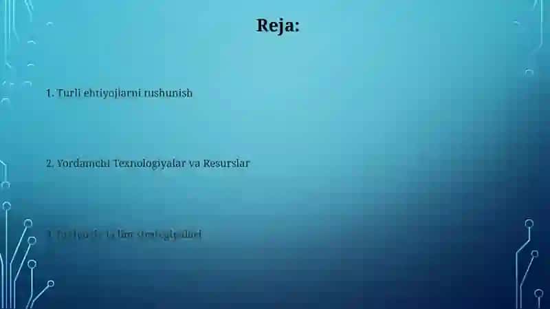 Individualizatsiyalashtirilgan Ta'lim Dasturlari (ITD) 2