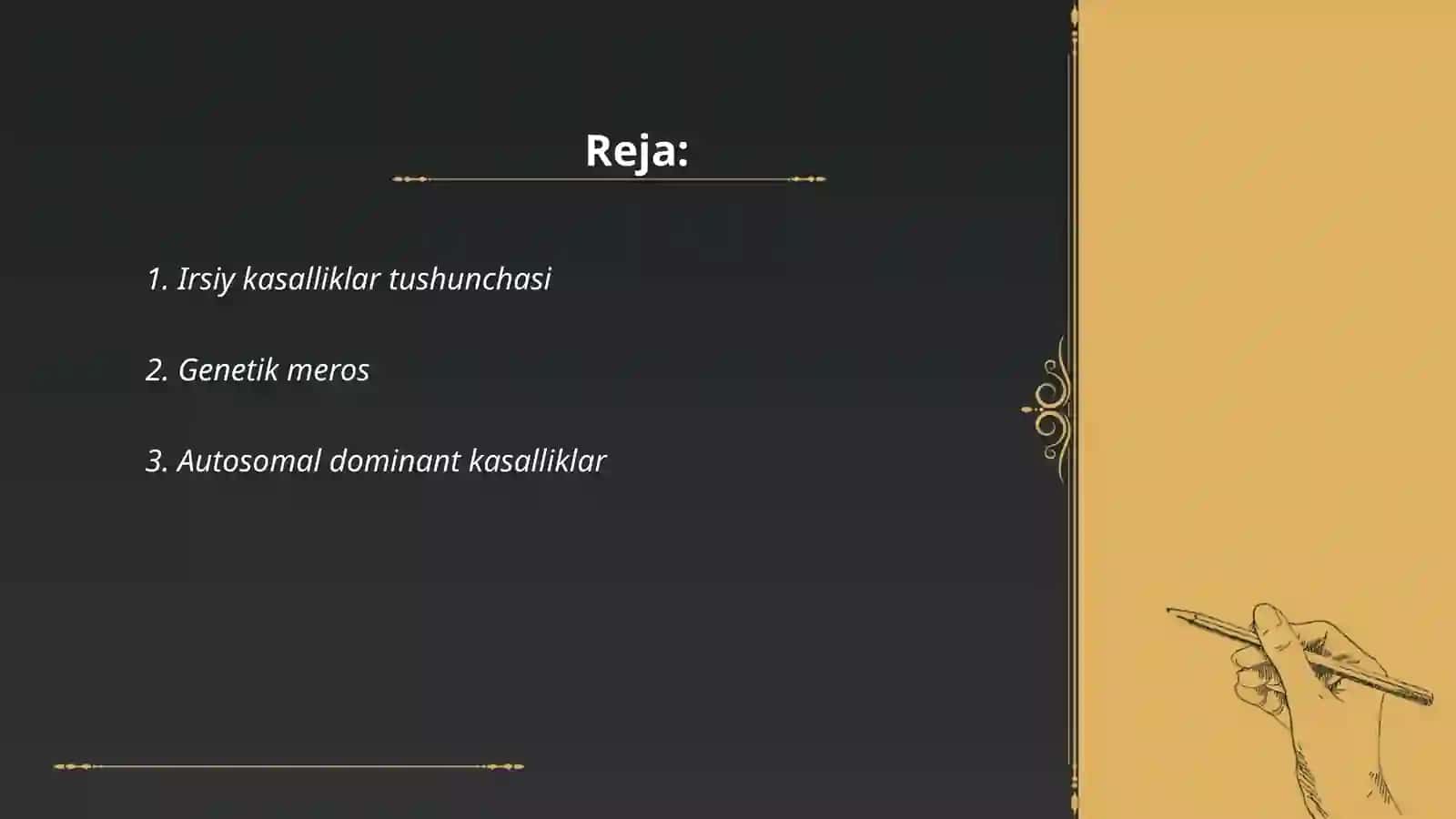 Irsiyat va irsiy kasalliklar 2