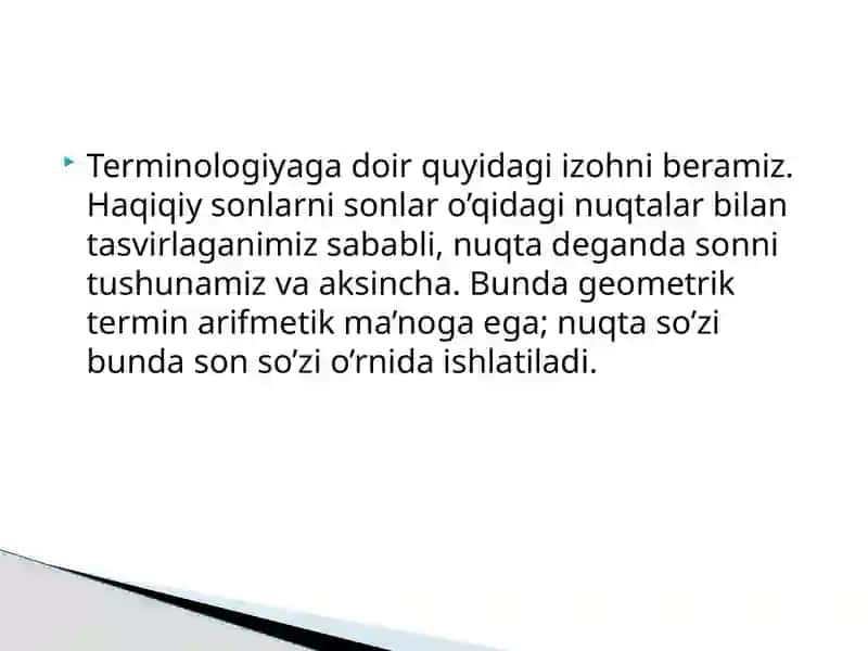 NUQTALAR KETMA-KETLIGI VA ULARNING LIMITI 2