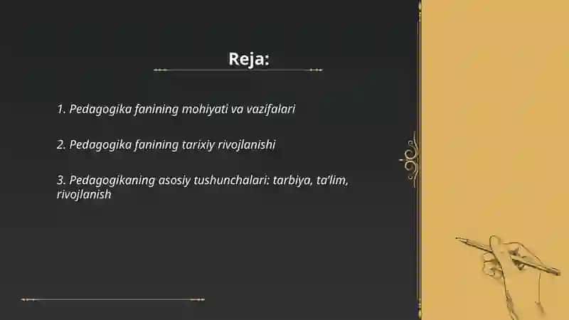 Pedagogika fani va uning asosiy kategoriyalari 2