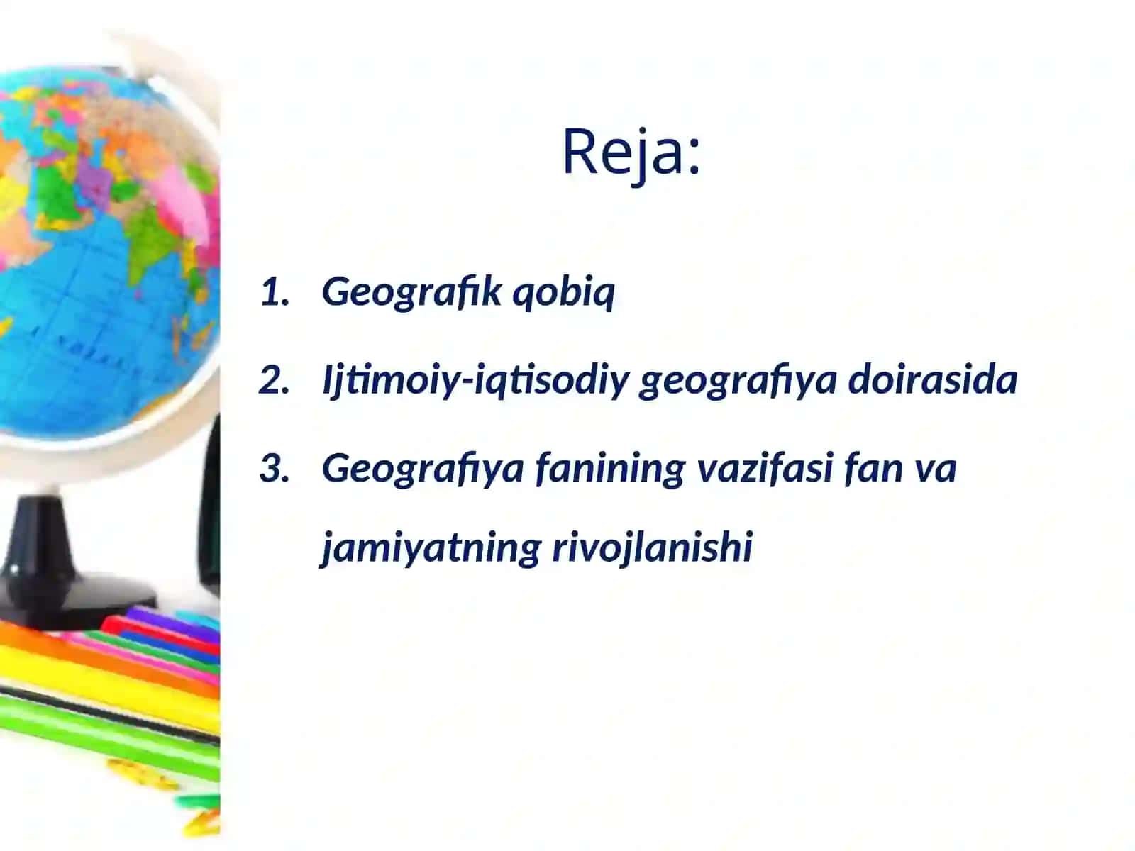 Geografiya fanlari tizimi haqida tushuncha 2