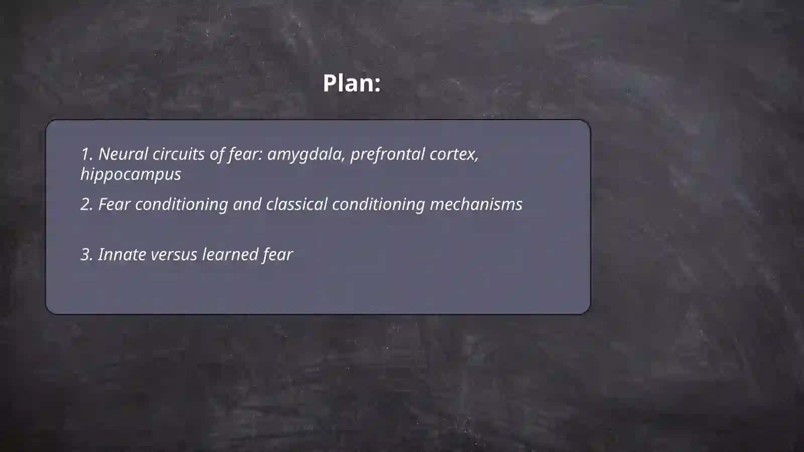 Neural Circuits of Fear 2