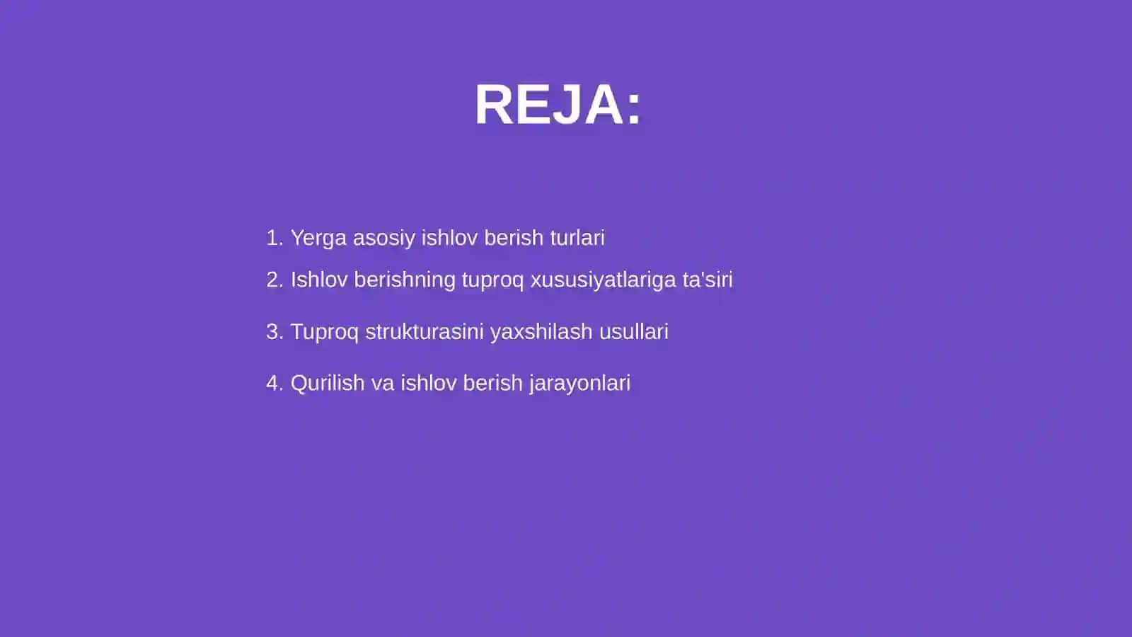 Yerga asosiy ishlov berish usullari 2