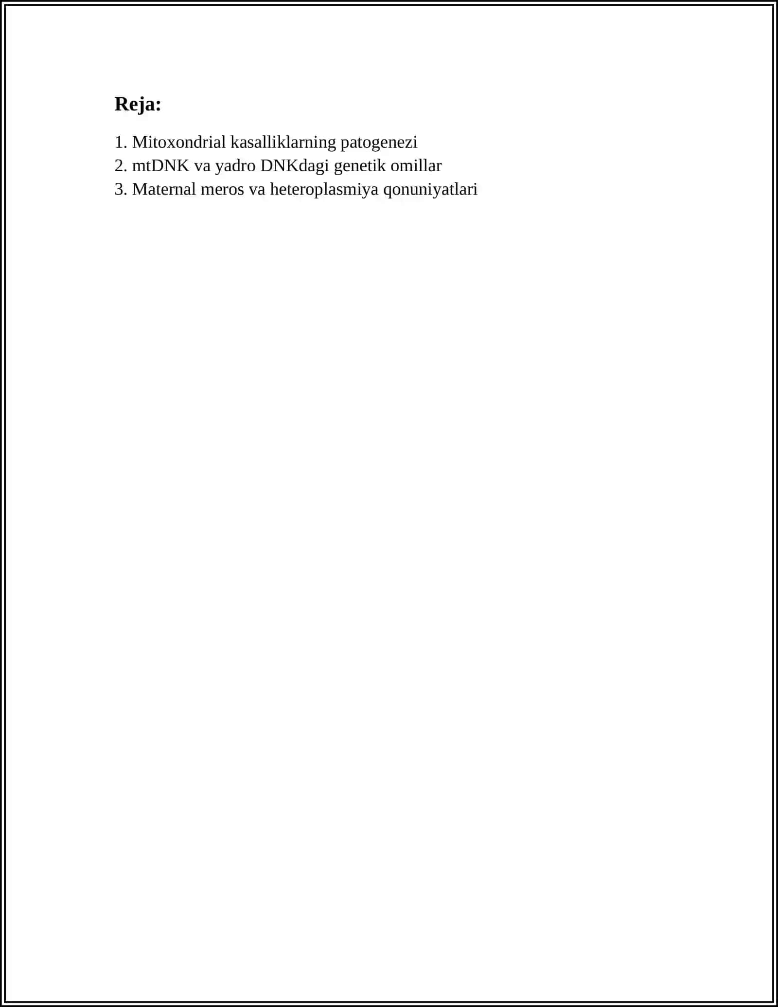 MITOHONDRIAL KASALLIKLAR 2