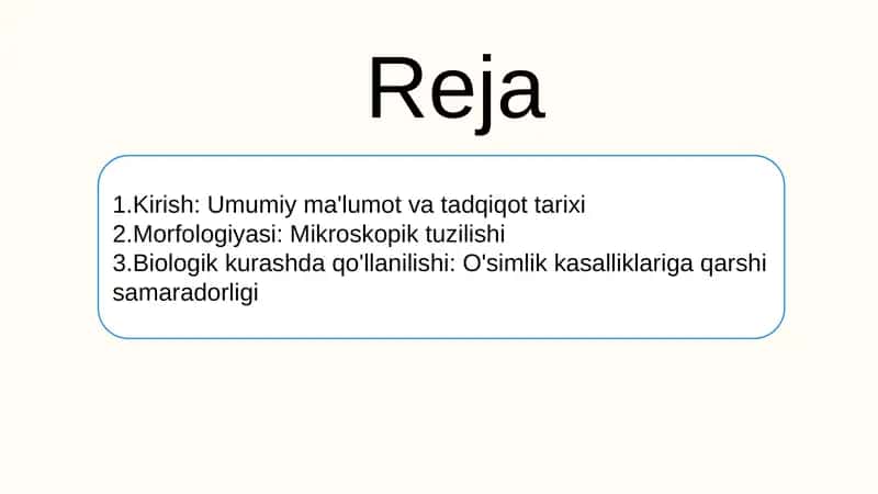 Trixodermazamburugʻibiologiyasi 2