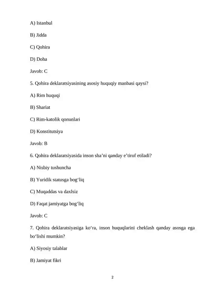 Qohira deklaratsiyasi 2