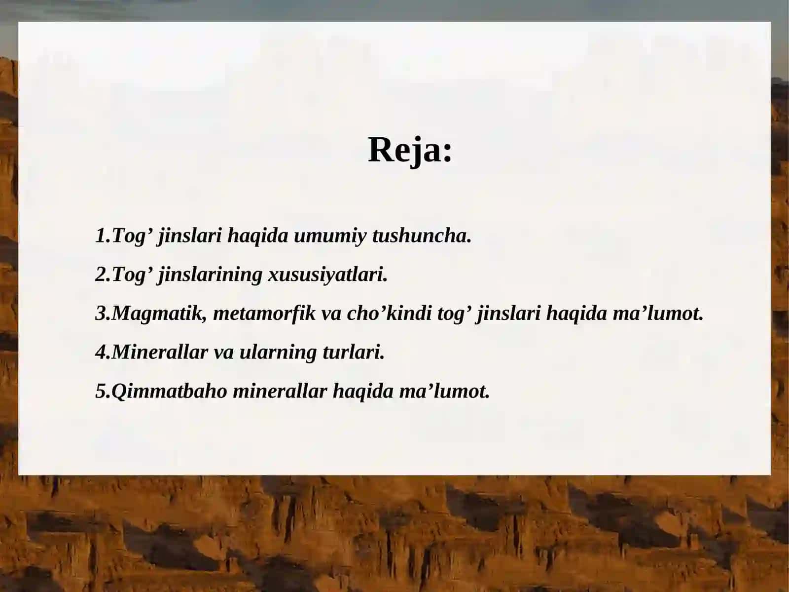 Togʻ jinslarining xaqiqiy qarshiligini aniqlash 2