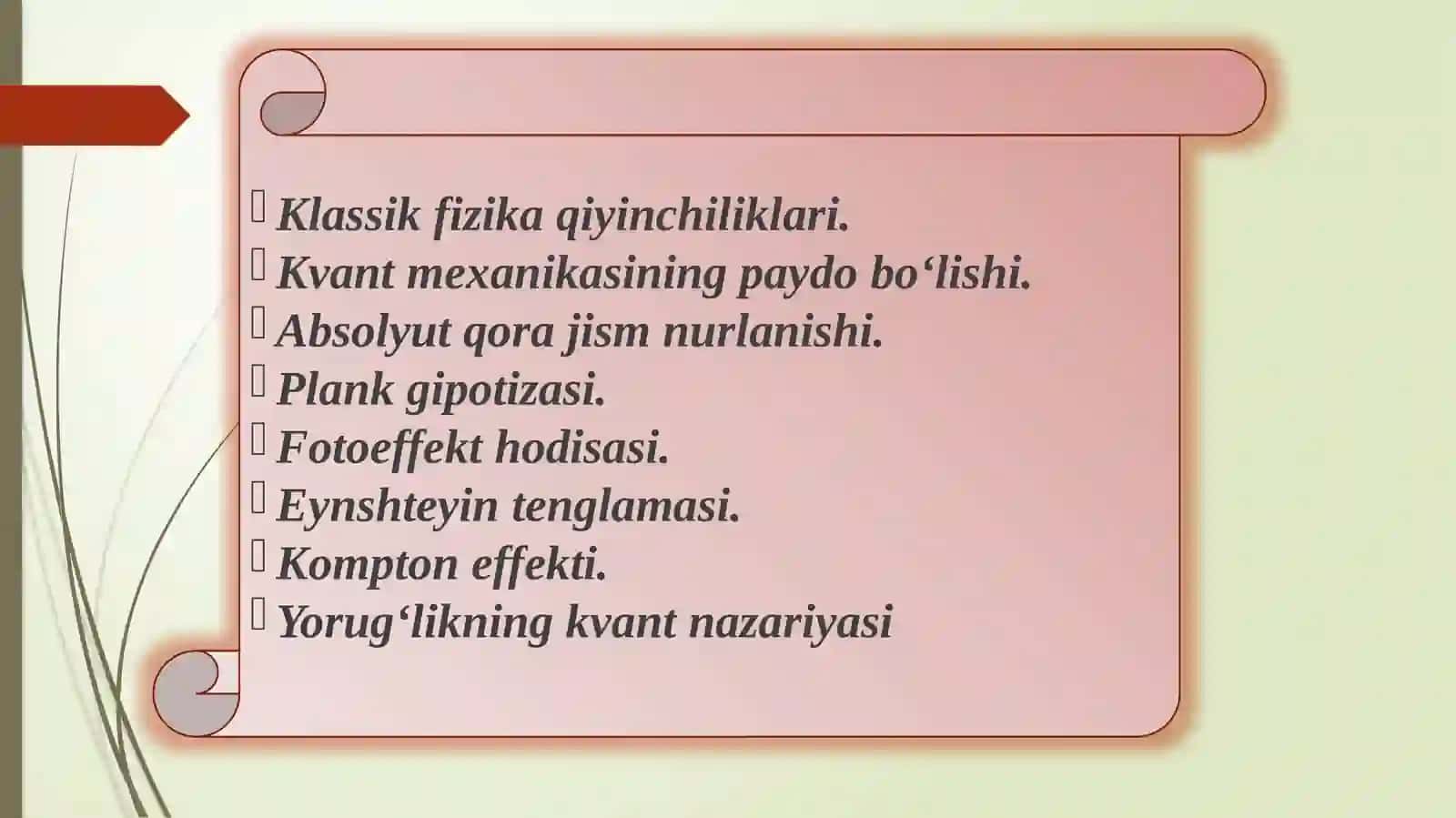 1-MA’RUZA.KVANT MEXANIKASINING FIZIKAVIY ASOSLARI 2