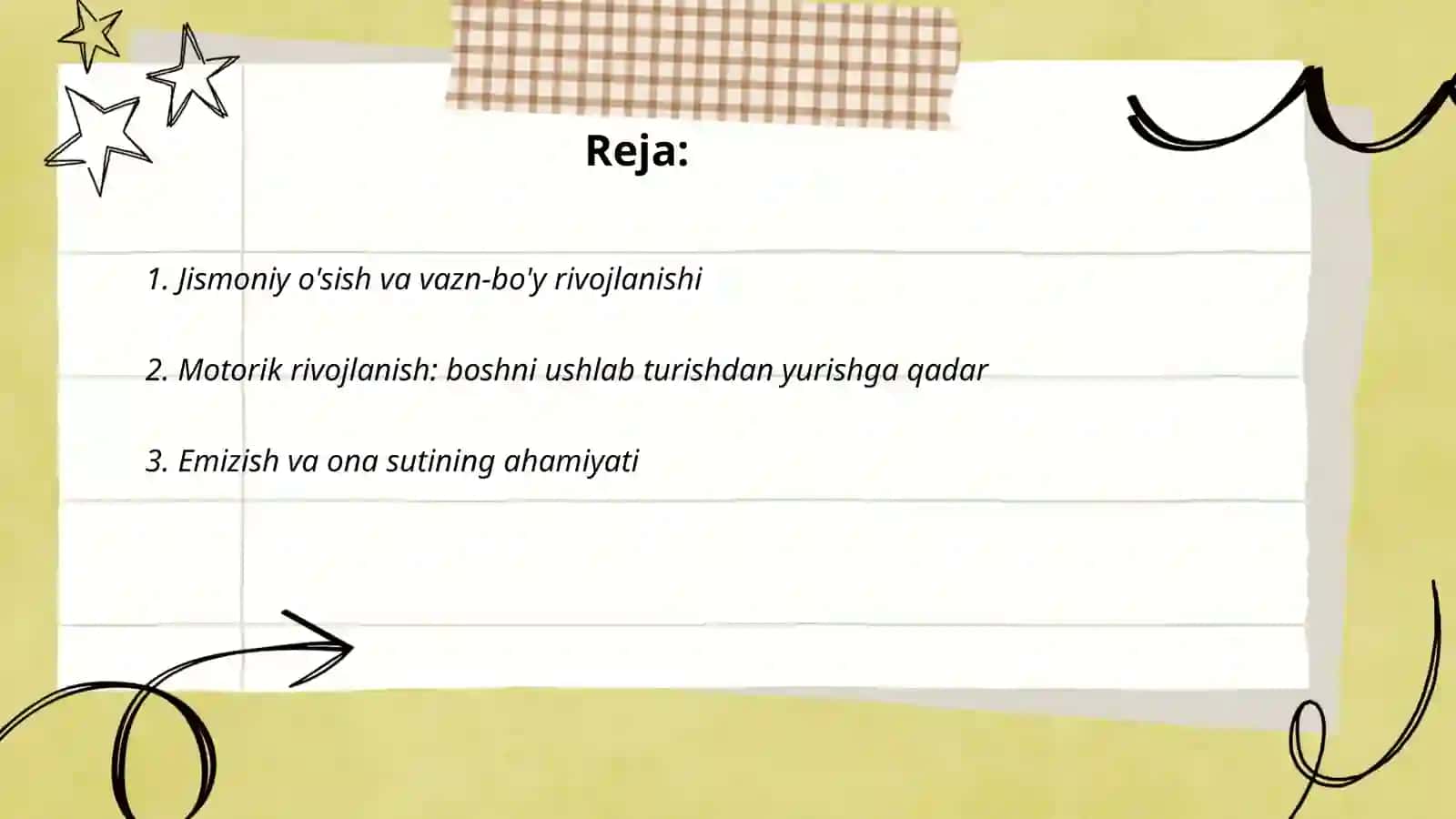 Goʻdaklik va ilk bolalik davri 2