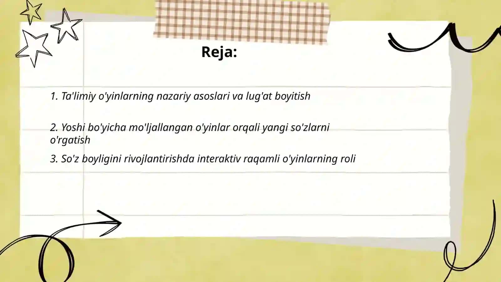 Bolalar luğatini boyitishda ta'limiy o'yinlarning roli 2