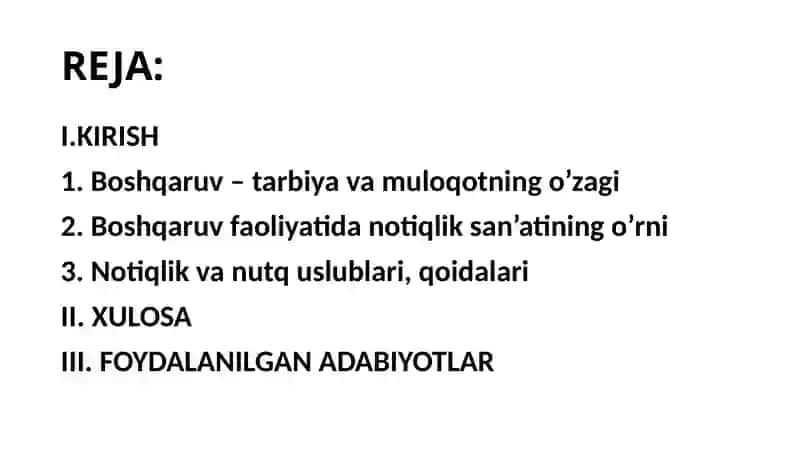 Trenerning notiqlik mahorati (san'ati) 2