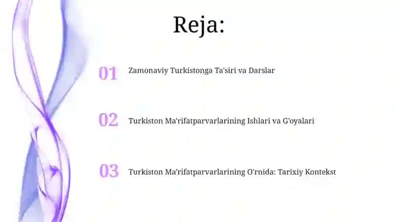 Turkiston Ma'rifatparvarlarining Ishlari va G'oyalari 2