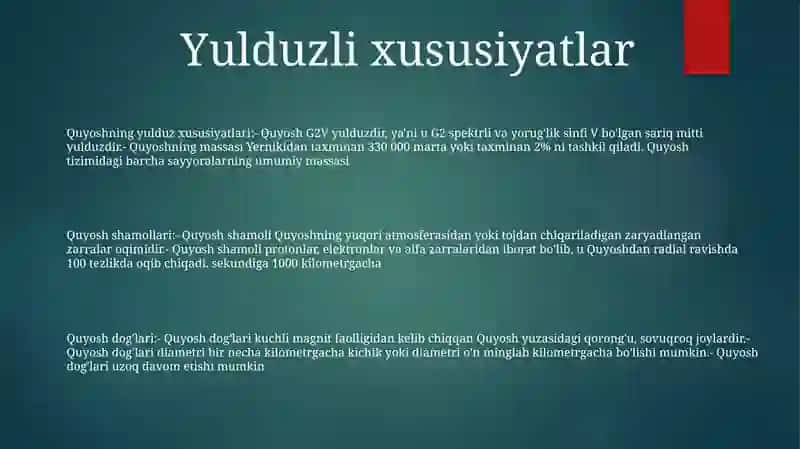 Quyosh Shamollari 2