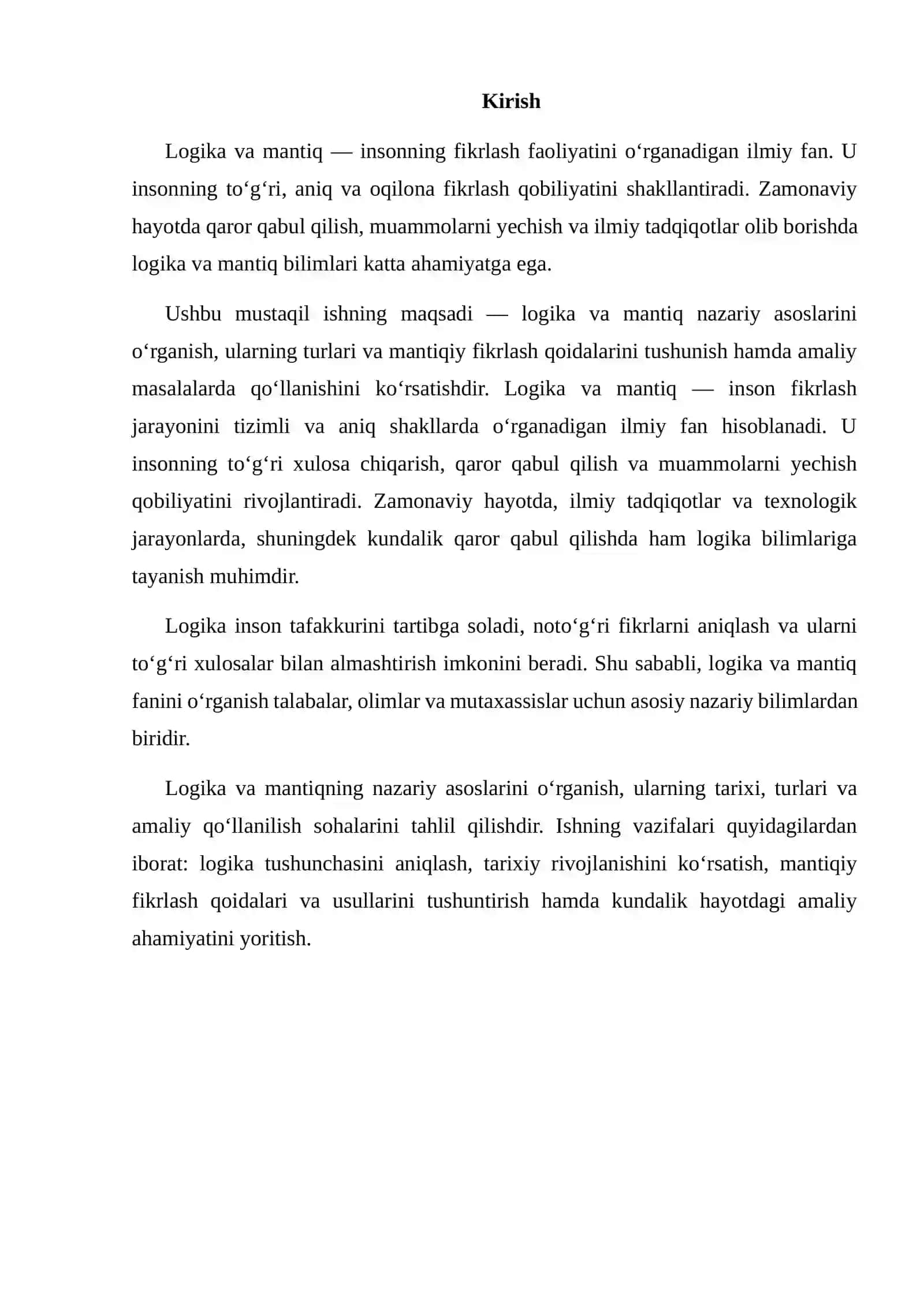 LOGIKA VA MANTIQ 2