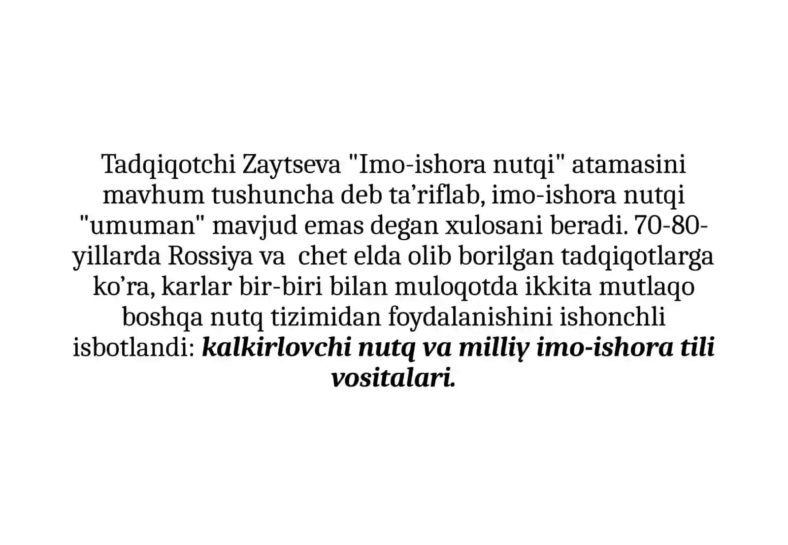 Kalkirlovchi imo-ishora tili 2