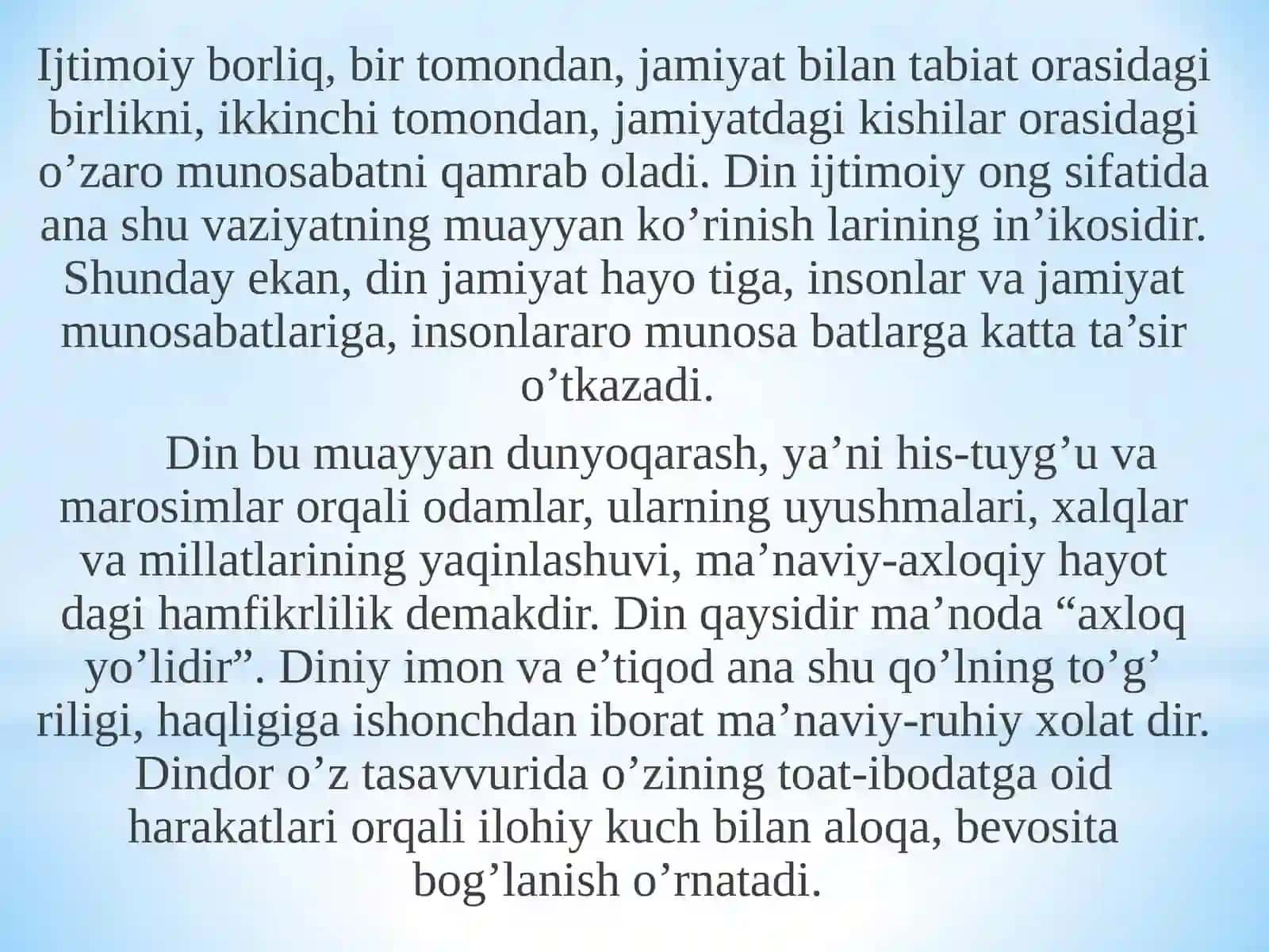 Dinning ibtidoiy shakllari 2