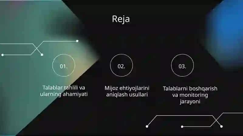 Talablar tahlili va ularning ahamiyati 2