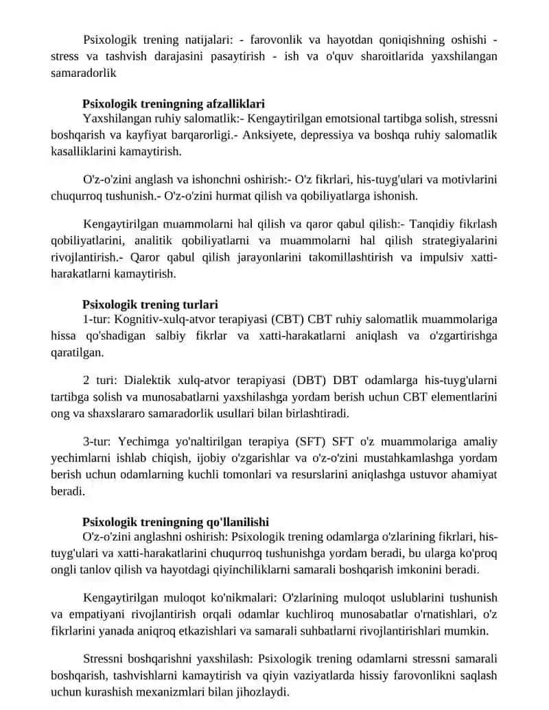 Psixologik Treningning Imkoniyatlari 2