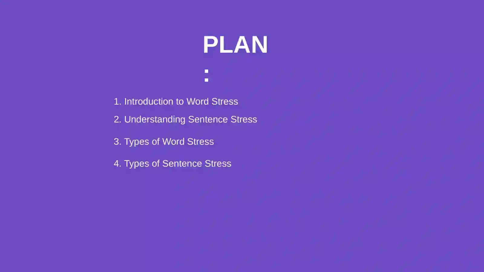 Word stress and sentence stress. Types of stress 2