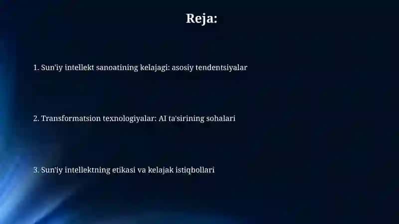 Sun'iy intellekt sanoatining kelajagi 2