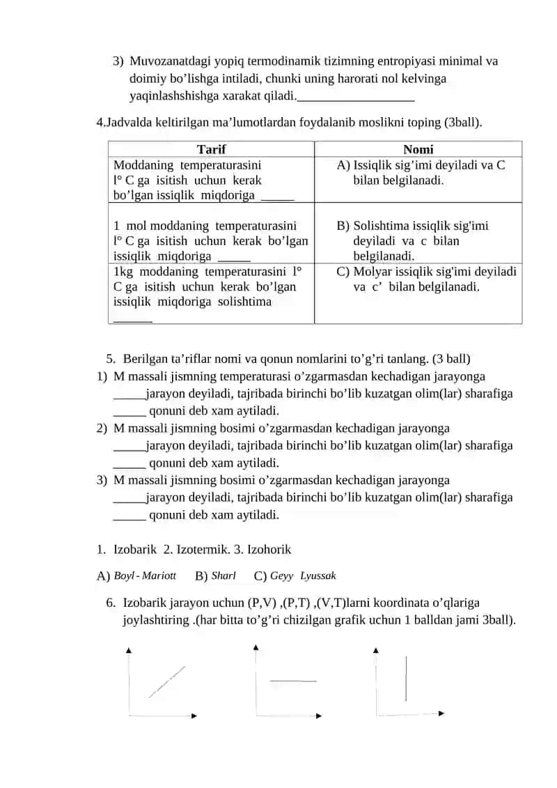 Quyidagi formulalarni yozing 2