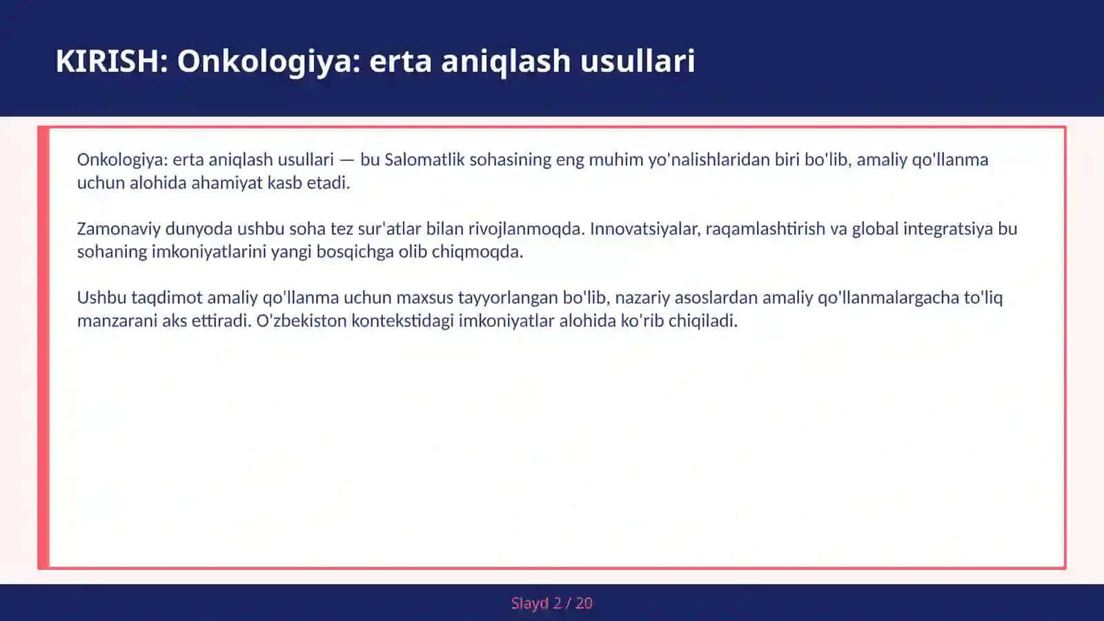 Skrigning va biomarkerlar — amaliy qo'llanma 2