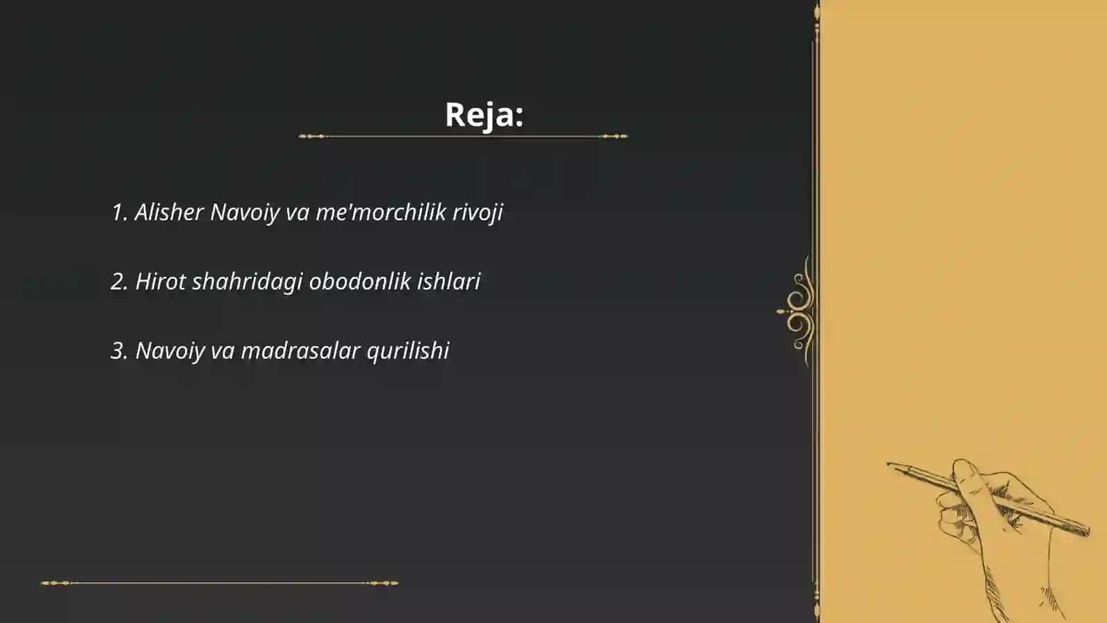Alisher Navoiyning bunyodkorlik ishlari 2