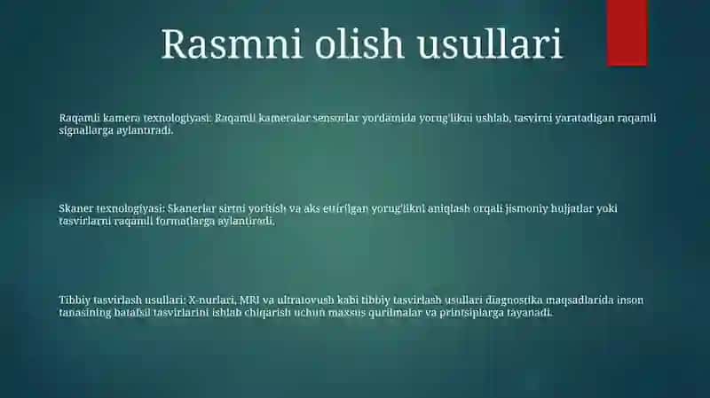 Raqamli Tasvirlarni Yaratish Va Qayta Ishlash Usullari 2