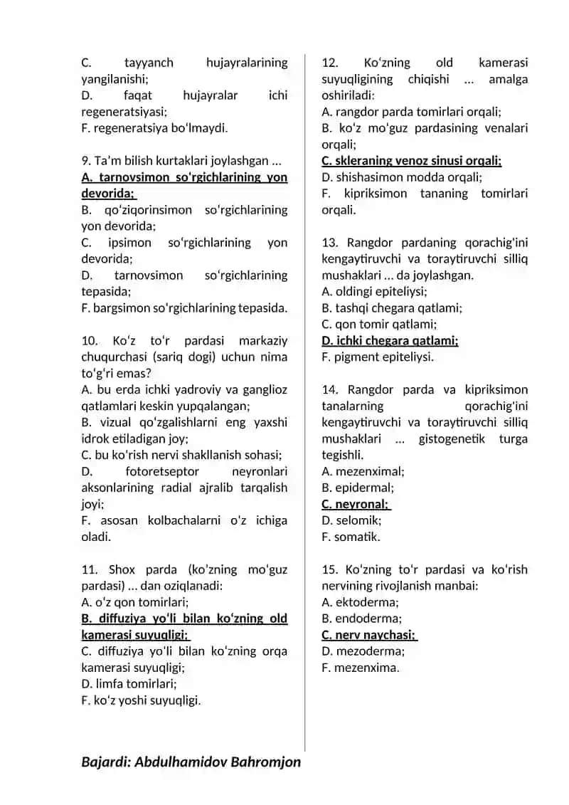 Analizatorlardan test 2