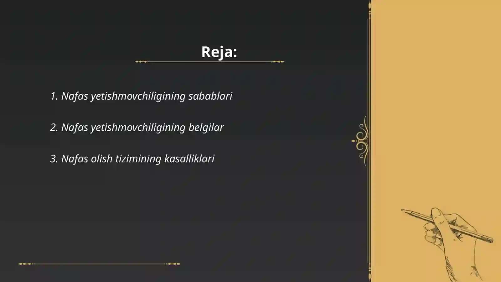 Nafas yetishmovchiligi 2