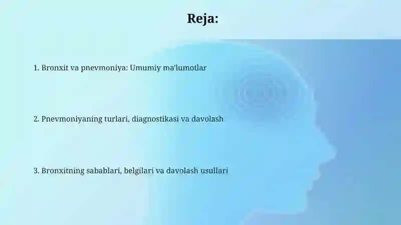 Bronxitlar.Pnevmoniyalar 2