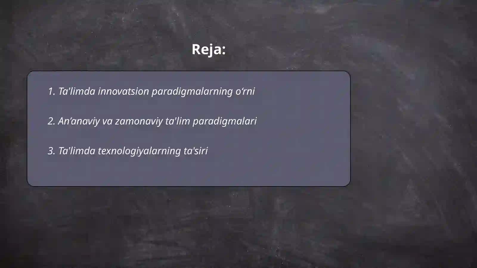 Ta'lim paradigmalari 2