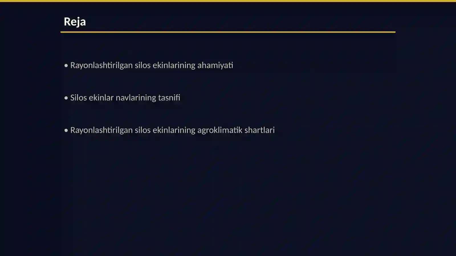 Rayonlashtirilgan silos ekinlar navlar tafsifi 2