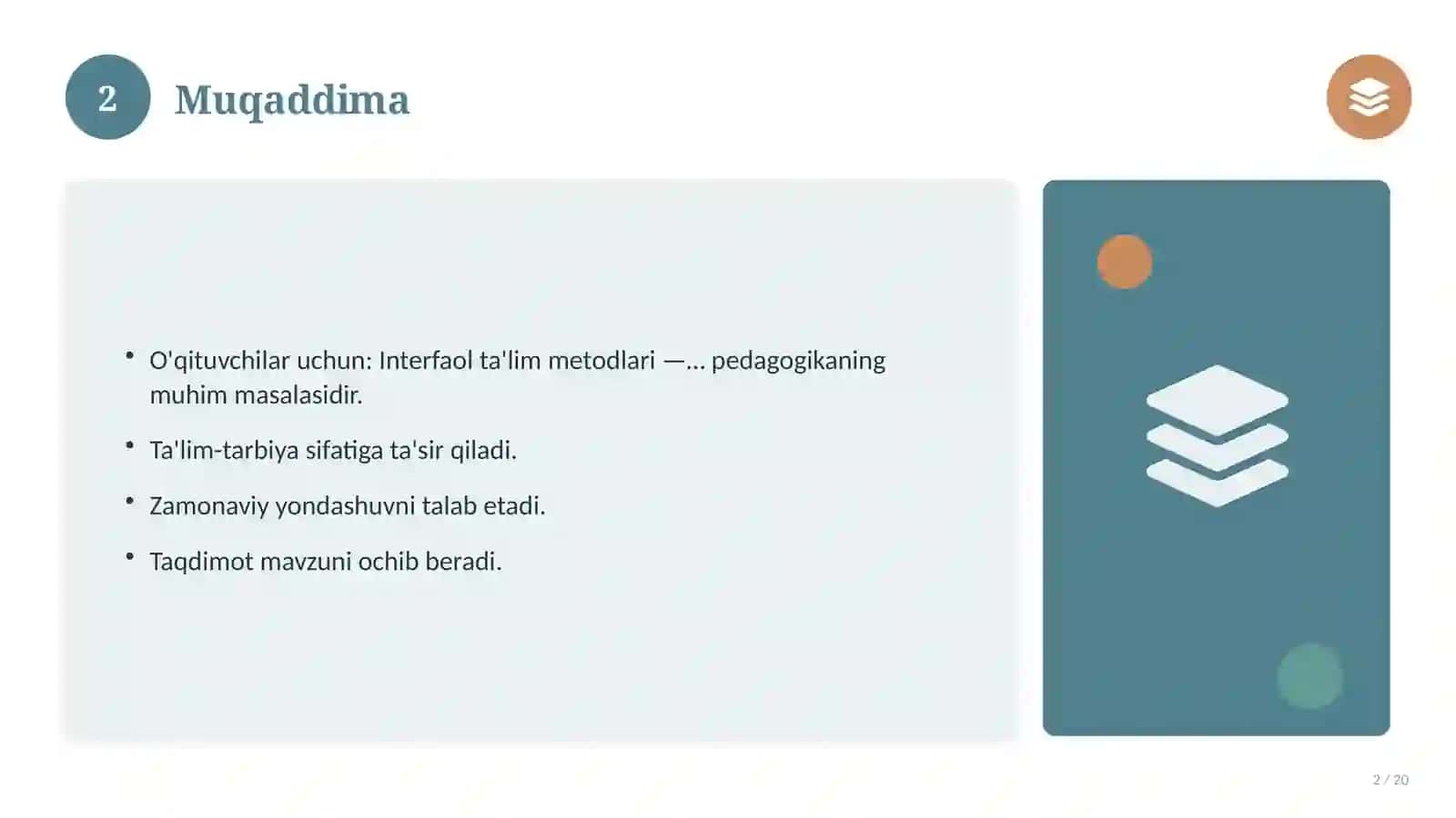 Interfaol ta'lim metodlari 2