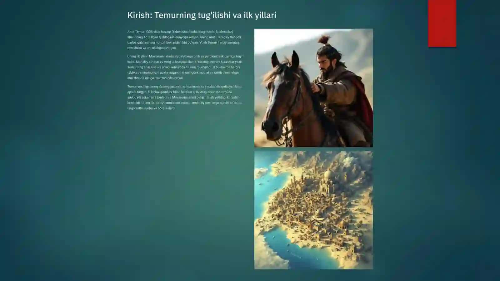 Amir Temur: Buyuk sarkarda va davlat arbobi 2